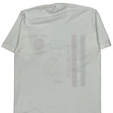 Italy Jerzees Graphic T-Shirt - Medium White Cotton