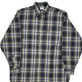 Tall Carhartt Checked Shirt - Large Beige Cotton