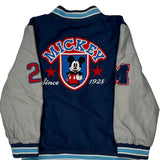 Mickey Mouse, Age 5 Disney Graphic Varsity Jacket - Small Blue Cotton