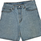 550 Levis Denim Shorts - 34W 9L Light Wash Denim