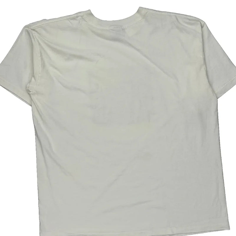 Gap Single Stitch T-Shirt - Large White Cotton