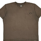 Dickies T-Shirt - 2XL Brown Cotton