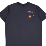 Carhartt T-Shirt - 2XL Navy Cotton