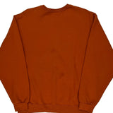 Fruit Of The Loom Sweatshirt - Large Orange Cotton