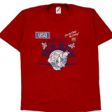 USo Fun Run Jerzees Single Stitch T-Shirt - Large Red Cotton Blend