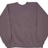 90S Blank Hanes Sweatshirt - XL Purple Cotton Blend
