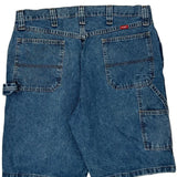 Wrangler Carpenter Shorts - 34W 10L Blue Cotton