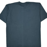 Blank Unbranded Single Stitch T-Shirt - 2XL Blue Cotton