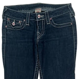 True Religion Skinny Fit Jeans - 30W UK 8 Dark Wash Cotton Blend