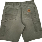 Carhartt Carpenter Shorts - 34W 11L Grey Cotton