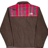 The North Face Checked Fleece Jacket - XL Brown Polyester