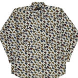 New River Patterned Shirt - Large Multicoloured Cotton