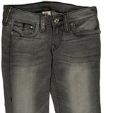 True Religion Slim Fit Jeans - 30W UK 8 Grey Cotton