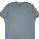Carhartt T-Shirt - XL Blue Cotton