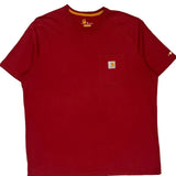 Carhartt T-Shirt - XL Red Cotton