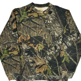 Mossy Oak Camo Long Sleeve T-Shirt - Medium Camo Cotton Blend
