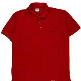 Dickies Polo Shirt - XL Red Cotton Blend