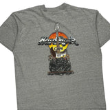 Hard Rock Cafe Graphic T-Shirt - XL Grey Cotton
