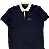 Armani Exchange Polo Shirt - 2XL Navy Cotton