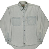 Vintage Levis Denim Shirt - Large Light Wash Cotton
