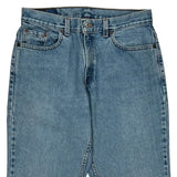 505 Levis Denim Shorts - 32W UK 12 Light Wash Cotton