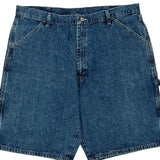 Carpenter Wrangler Denim Shorts - 37W 10L Blue Cotton