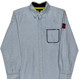 Tommy Hilfiger Shirt - Large Blue Cotton