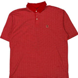 Vintage Tommy Hilfiger Striped Polo Shirt - XL Red Cotton