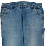 Dickies Carpenter Trousers - 38W 30L Blue Cotton