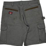 Wrangler Cargo Shorts - 35W 11L Grey Cotton