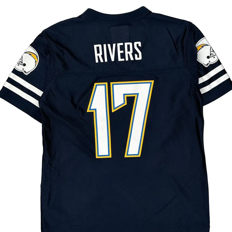 Chargers, Age 6-7 Nfl Football Jersey - Small Navy Polyester