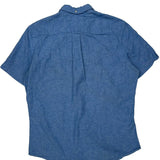 Tommy Hilfiger Short Sleeve Shirt - Medium Blue Cotton