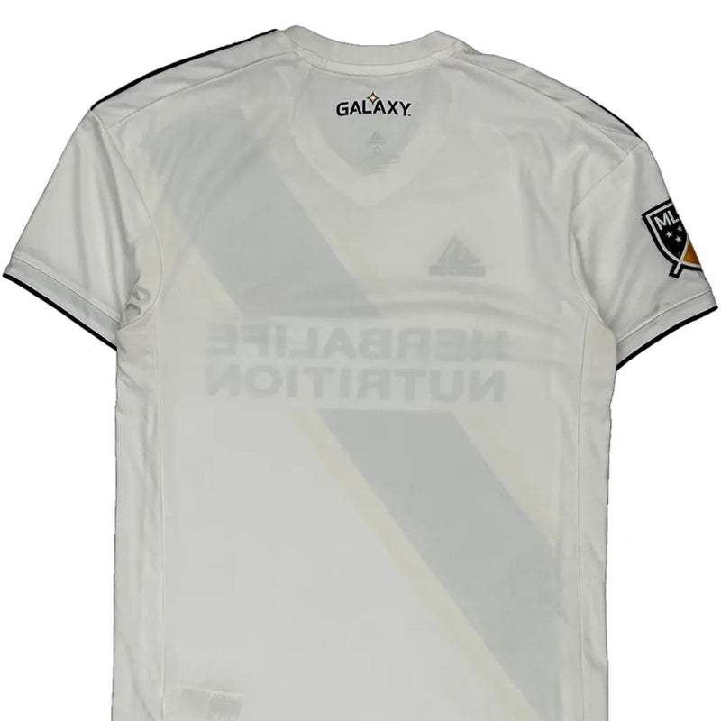 La Galaxy Herbalife 2018 Adidas Football Shirt - Small White Polyester