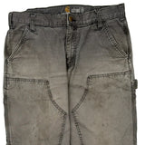 Carhartt Double Knee Carpenter Trousers - 34W 30L Grey Cotton