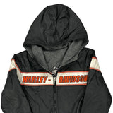 Age 6 Harley Davidson Windbreaker - Small Black Nylon