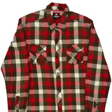 Quiksilver Checked Flannel Shirt - XL Green Cotton