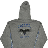 Oakland Harley Davidson Graphic Hoodie - Large Grey Cotton