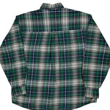 Cambridge Plaid Gant Checked Flannel Shirt - Large Grey Cotton