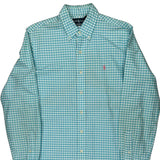 Ralph Lauren Checked Shirt - Medium Blue Cotton