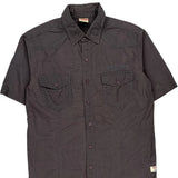 True Religion Short Sleeve Shirt - Large Grey Cotton