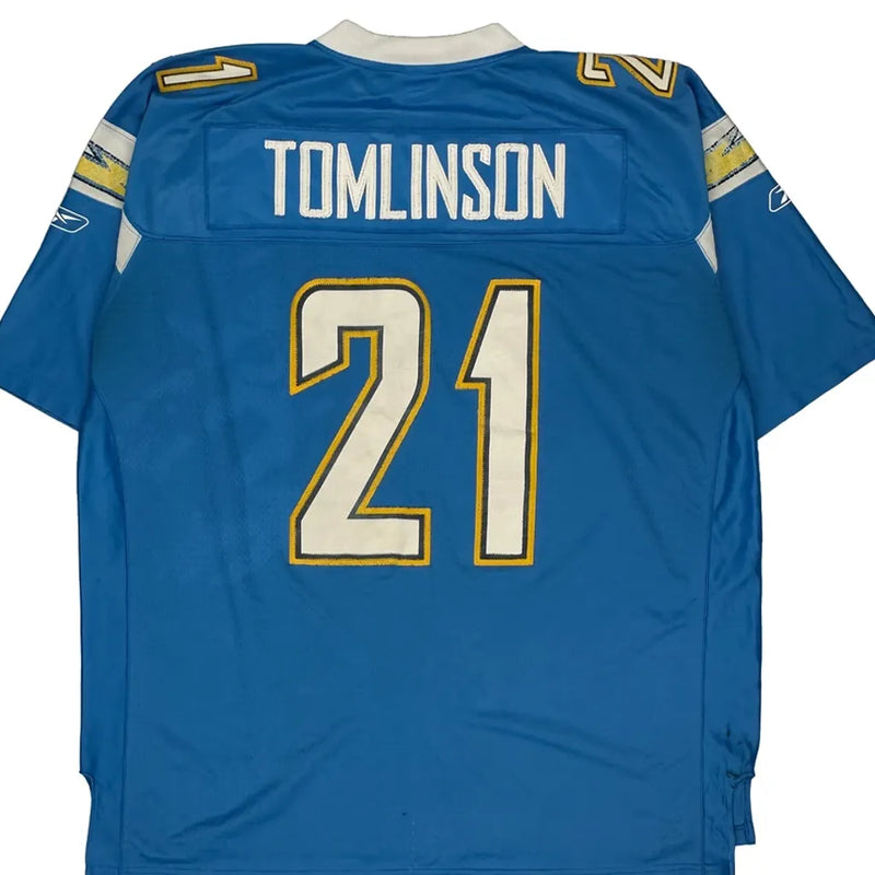 Chargers Reebok Nfl Jersey - 2XL Blue Polyester