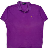 Polo By Ralph Lauren Polo Shirt - XL Purple Cotton