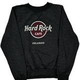 Hard Rock Cafe Graphic Sweatshirt - Small Black Cotton Blend