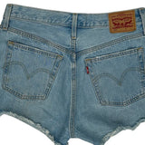 Levis Denim Shorts - 30W UK 10 Light Wash Cotton