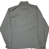 Lacoste 1/4 Zip - 2XL Grey Cotton