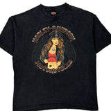 Harley Davidson Graphic T-Shirt - XL Black Cotton