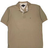 Tommy Hilfiger Polo Shirt - XL Beige Cotton
