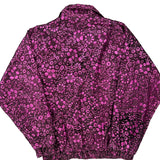 1980'S Quest Floral Shell Jacket - Large Purple Polyester