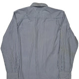Tommy Hilfiger Striped Shirt - Large Blue Cotton