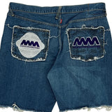 Rmc Denim Shorts - 30W 10L Blue Cotton